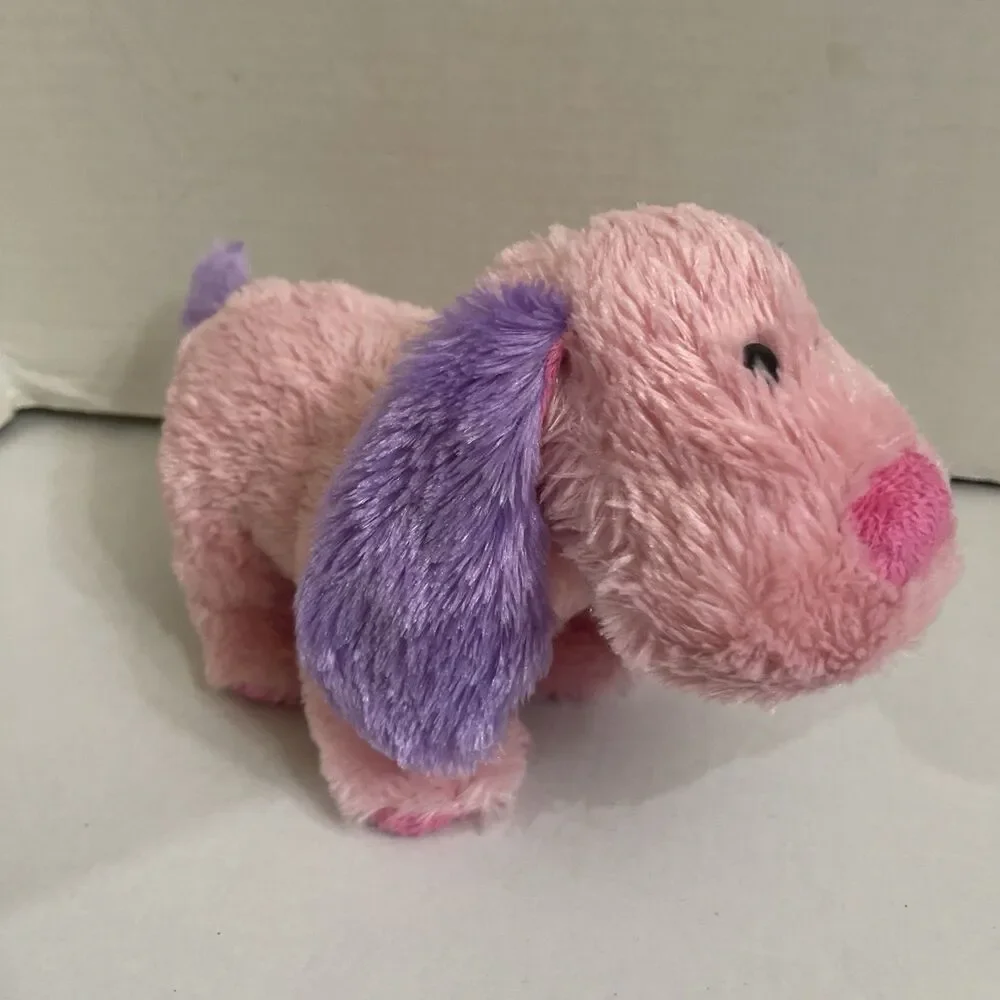 Ganz Webkins Pink Lil Peanut Pup HM755 Plush Stuffed Animal Pink Purple No Code